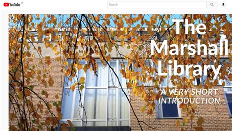 The Marshall Library Blog