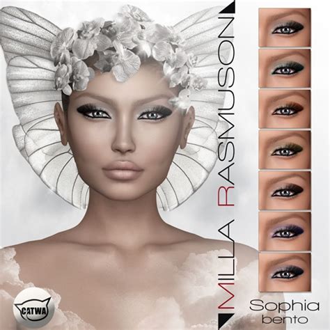 Second Life Marketplace Mrm Demo Sophia Eyes Makeup Bento Catwa Head