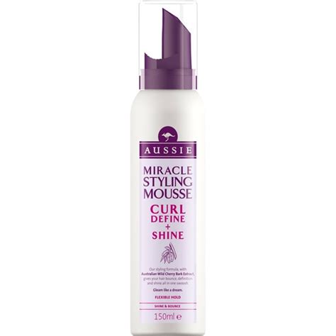 Aussie Miracle Curl Define Shine Mousse With Australian Wild Cherry