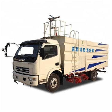 Vacuumed Type New Dongfeng Road Sweeper Truck Street Sweeping