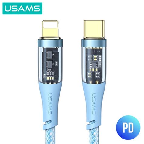 Promo USAMS Icy Series Kabel Data Fast Charging Type C To Lightning PD