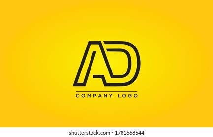 ad logo design vector icon symbol stock vector royalty