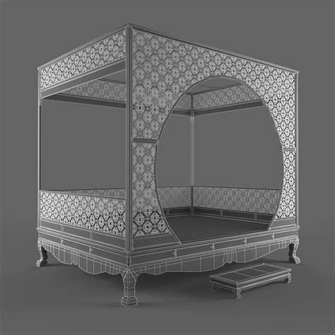 Canopy Bed 3d Modell 79 Obj Max Free3d