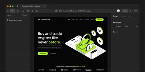 Finantech X Fintech Figma Template Free Figma Resource Figma Elements