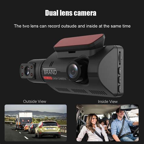 2 Pack 1080p Full Hd Car Dash Cam Front And Inside Camera Car Dvr