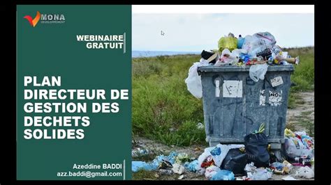 Formation gestion des déchets solides les plans directeurs YouTube