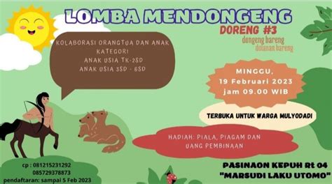 Ayo Ikut Lomba Mendongeng Website Kalurahan Mulyodadi