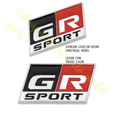 Jual Emblem Logo Stiker Lambang Toyota Gr Sport Gr Sport Universal