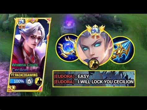 Cecilion Very Crazy Damage Vs Eudora Midlane I Cecilion Best Gameplay