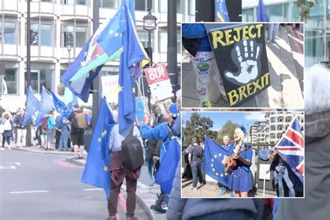 Brexit Protest S Epic Failure Desperate Activists Struggle To Muster Crowd As They Demand Uk