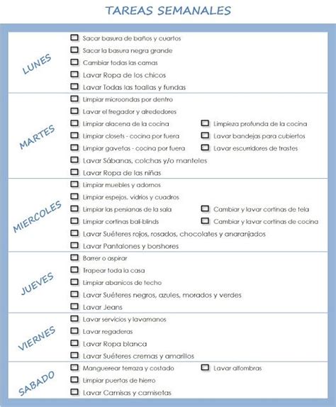Calendario Limpieza Hogar Buscar Con Google Horario De Limpieza