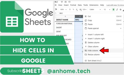 How To Hide Cells In Google Sheets A Comprehensive Guide