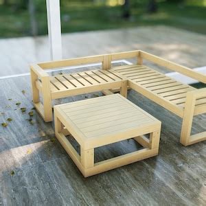 DIY Outdoor Patio Bench PLANS, Seating Bench Plans, Easy to Build, All ...