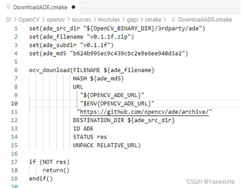 cmake编译OpenCV无法下载ADE文件 no sources given to target ade CSDN博客