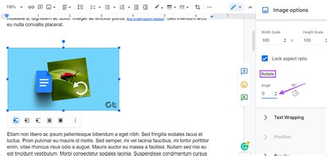 Easy Ways To Rotate An Image In Google Docs Guiding Tech