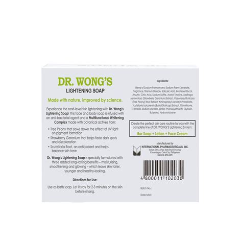 Dr Wongs Lightening Soap 60g Watsons Philippines