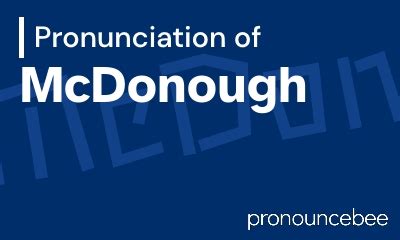 how to pronounce mcdonald's