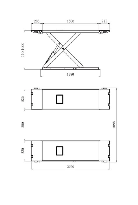 Low Profile Mid Rise Scissor Lift Toolwarehouse