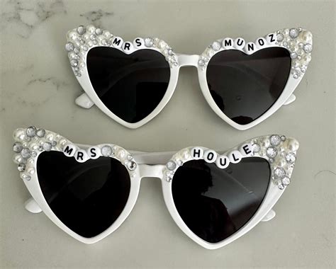 Bedazzled Bride Sunglasses Bride To Be Sunglasses Mrs Sunglasses Bachelorette Sunglasses