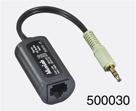 Muxlab 500030 Stereo Pcaudio Balun Male 35mm Stereo Jack Rj45