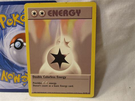 Pokemon Card Energy Double Colorless Energy Base Set