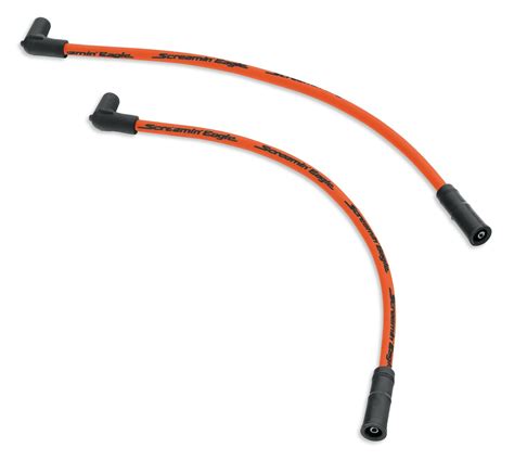 B Screamin Eagle Mm Phat Spark Plug Wires Orange At