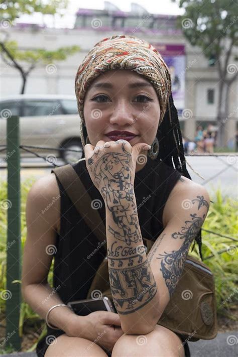 Tattoo Fashion In Vietnam Editorial Image Image Of Decorations 68990240