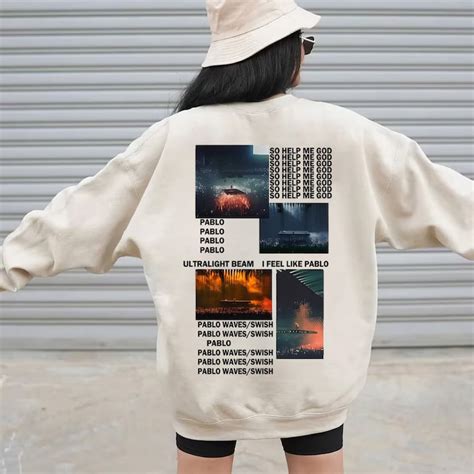 Kanye West Graphic Sweatshirt, Kanye West Merchandise Hoodie, Rapper ...