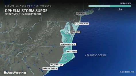 Tropical Storm Ophelia 7 Maps Models Detail Expected Impacts Along