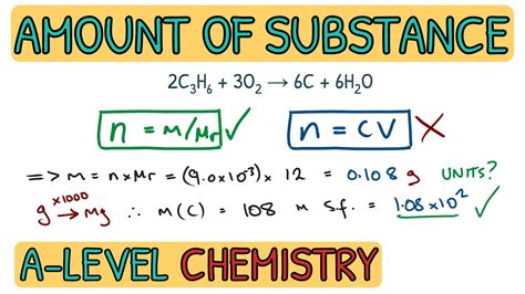 Amount Of Substance Mcq Exam Question Walkthrougha Level Chemistry