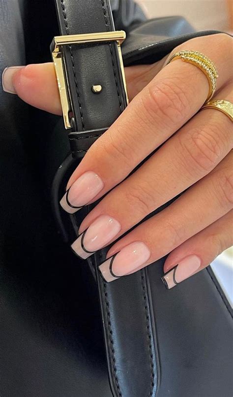 40 Awesome Spring Nail Ideas 2023 Double French Nails