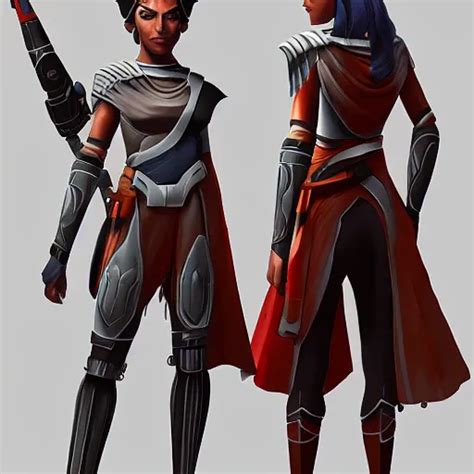 Ashoka From Star Wars The Old Republic Concept Art By Stable Diffusion