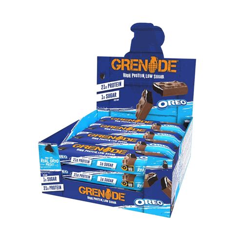 Oreo Grenade High Protein Low Sugar Bar 60g X 12 Theskinnyfoodco