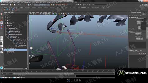 Maya四足动物绑定动画大师级训练视频教程 3D设计教程 人人CG 人人素材 RRCG