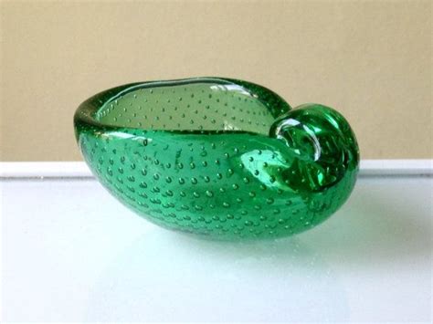 Murano Bullicante Controlled Bubble Bowl Italian Mid Century Etsy