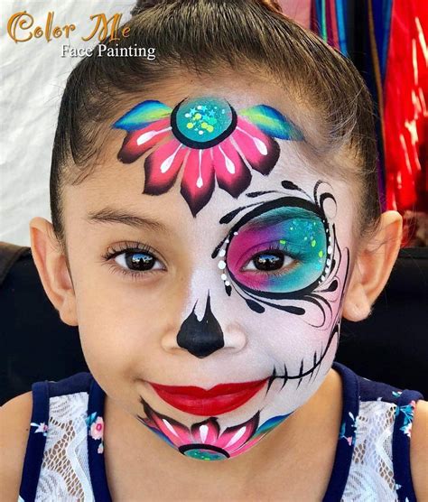 Pin de Leoyarkam Creation vzla en Facepainting Sugar Skulls | Maquillaje de fantasia infantil ...