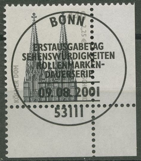 Bund 2001 Sehenswürdigkeiten SWK 2206 Ecke 4 mit ESST BONN