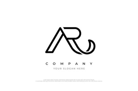 Premium Vector Initial Letter Ar Logo Or Ra Logo Design Vector Template