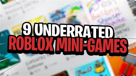 9 Underrated Roblox Mini Games Youtube