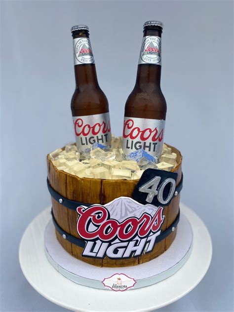 Coors Light Beer Cake Beer Cake Birthday Cakes For Men 40th Birthday Cakes