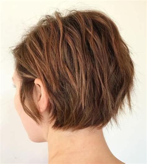 Nape Length Razored Shag Short Thin Hair Short Hair Styles Fine Hair