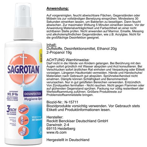 Sagrotan Hygiene Pumpspray 250 Ml Flasche