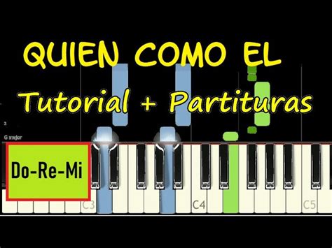 QUIEN COMO EL Piano Tutorial Cover Facil + Partitura PDF Acordes Pista ...