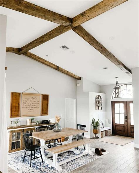 Farmhouse Style Living Room With Cathedral Ceilings Soul Lane