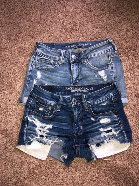 American Eagle Super Stretchy Jean Shorts Size 2 In Great Condition