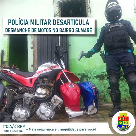 Pol Cia Militar Desarticula Desmanche De Motos No Bairro Sumar Tiro