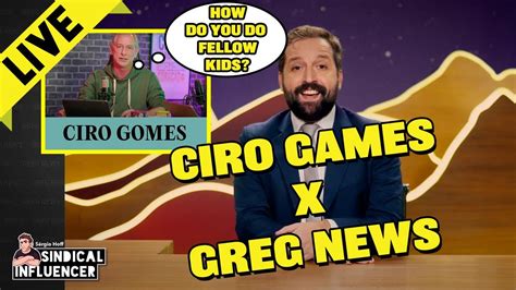 Live Ciro Gomes Quer Um Debate Greg Rio Duvivier Youtube