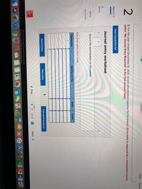 Solved Accounting Cycle Project Part Pts Help Chegg