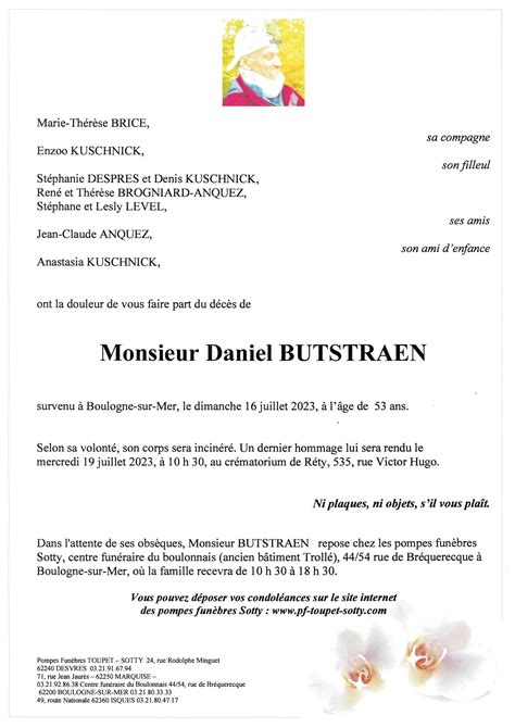 Monsieur Daniel Butstraen Pompes Fun Bres Toupet Sotty