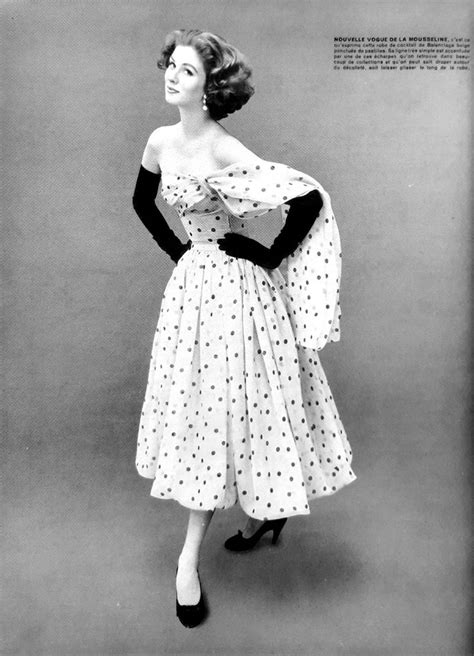 Balenciaga Collection Haute Couture Printemps Eté 1954 Vintage